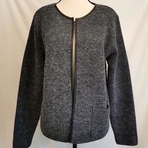 Papa Vancouver Heather Black Mix Cardigan - Sz M Open To Offers